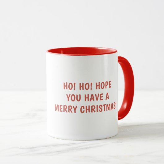 Cute Santa Claus Persoonlijke kerstnaam Mok (Voorkant rechts)