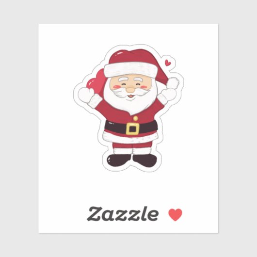 Cute Santa claus sticker (Vel)