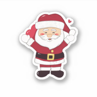 Cute Santa claus sticker