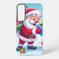 Cute Santa en Snowman