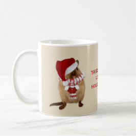 Cute Santa Gerbil Holiday Snoep Humor Koffiemok