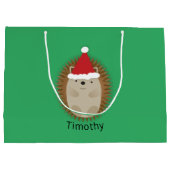 Cute Santa Hedegel Groot Cadeauzakje (Achterkant)