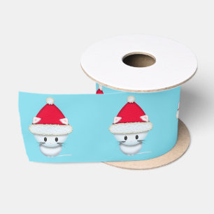 Cute Santa Kitten Kerst Kunst Lint