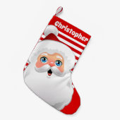 Cute Santa Kleine Kerstsok (Voorkant (Hangend))