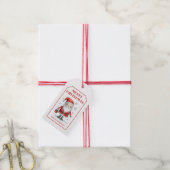 Cute Santa Merry Kerstmis Cadeaulabel (Met Touw)