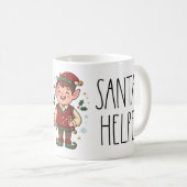 Cute Santa’s Helper Christmas Mug (Devant droit)
