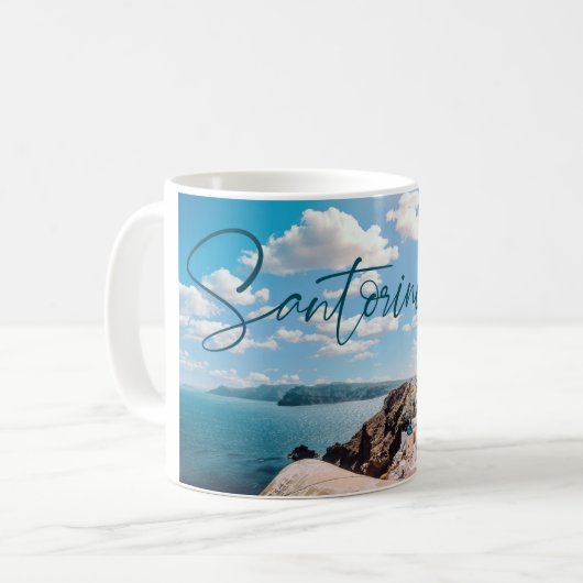 Cute Santorin - Grèce Mug (Devant gauche)