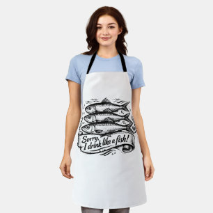 Cute Sardine Vis Quote T-Shirt Schort