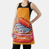 Cute Sardines Fish Cartoon Schort (Insitu)
