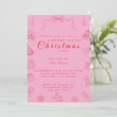Cute Sassy Christmas Party Invitation (Debout devant)