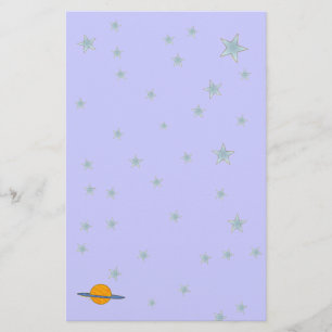 Cute Saturn Stationery Briefpapier