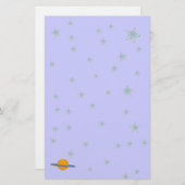Cute Saturn Stationery Briefpapier (Voorkant / Achterkant)