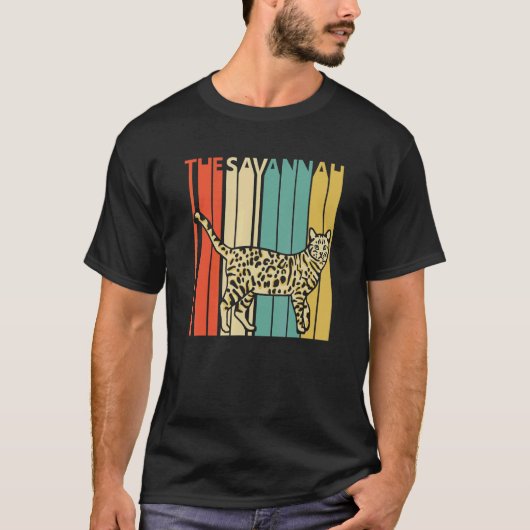 Cute Savannah Cat T-shirt (Voorkant)
