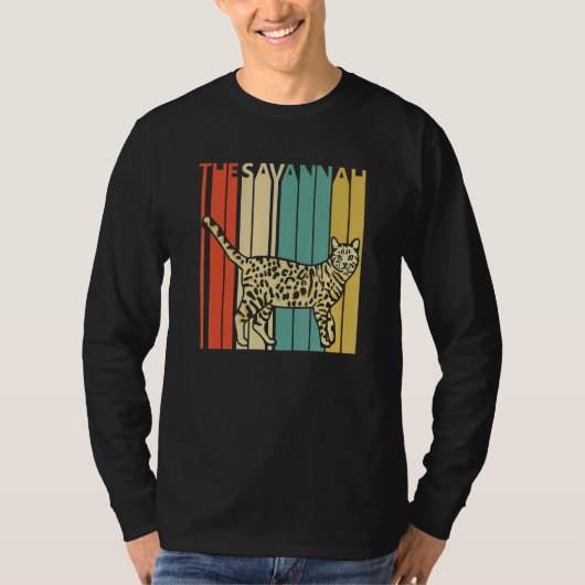 Cute Savannah Cat T-shirt (Voorkant)