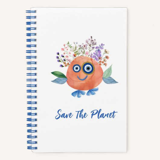 Cute Save The Planet Collectie Notitieboek (Voorkant)