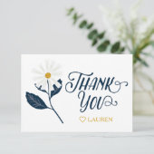 Cute Scandi Daisy Carte de remerciements personnal (Debout devant)