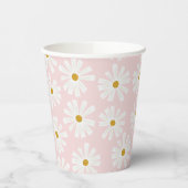 Cute Scandi Daisy Papieren Bekers (Links)