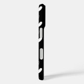 Cute Scandinavian Heart Pattern Black Personalized Case-Mate iPhone Case (Achterkant / Rechts)