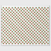 Cute Scandinavian Kerstharten Cadeaupapier (Vlak)