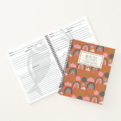 Cute Scandinavian Rainbows Personalized Kind Recip Notitieboek (Binnen)