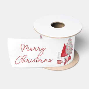 Cute Scandinavisch Waterverfhuis Kerstboom Lint