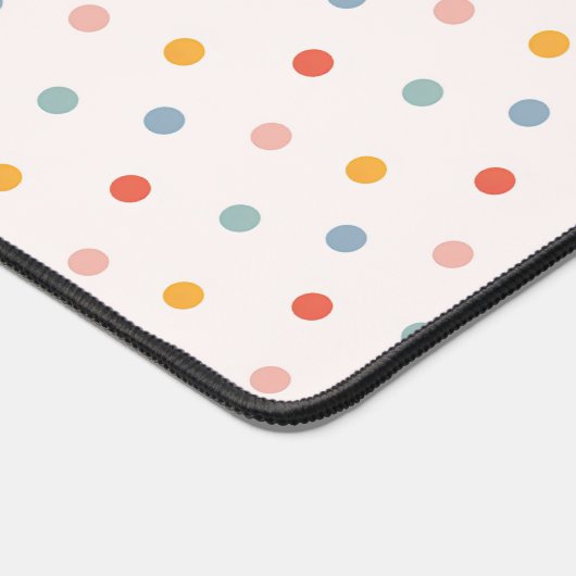 Cute Scattered Mini Polka Dots Muted Terrazzo Spec Bureaumat (Hoek)