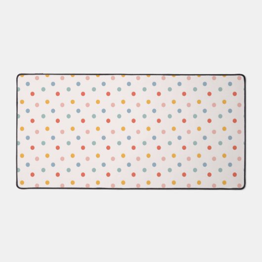 Cute Scattered Mini Polka Dots Muted Terrazzo Spec Bureaumat (Voorkant)