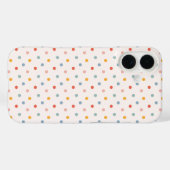 Cute Scattered Mini Polka Dots Muted Terrazzo Spec Case-Mate iPhone Case (Achterkant (horizontaal))
