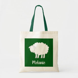 Cute schaap canvas tas, gepersonaliseerd voor kind tote bag