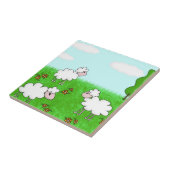 Cute Schaap Kinderen Illustratie Tegeltje (Zijkant)