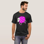 Cute schaap Lady schaap Roze schaap T-shirt (Voorkant volledig)