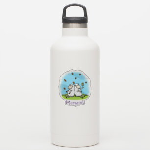 Cute schaap vrienden whimsical cartoon illustratie sticker