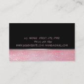 Cute Schattig Floral Mixer Cupcake Bakery Visitekaartje (Achterkant)