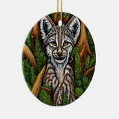 Cute Schattig Little Lynx Kitten Keramisch Ornament (Rechts)