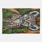 Cute Schattig Little Lynx Kitten Theedoek (Horizontaal)