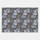 Cute Schnauzer Dog Patterned Art Inpakpapier Vel (Voorkant 3)