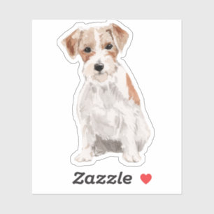 Cute Schnauzer dog waterverven afbeelding Sticker