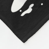 Cute Schnauzer With Christmas Lights  Fleece Deken (Hoek)