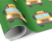 Cute School Bus Cadeaupapier (Rol Hoek)