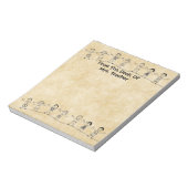 Cute School Kinder Teacher Notitieblok (Gedraaid)