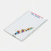 Cute School Kinder Teacher Post-its Notes (Schuin)