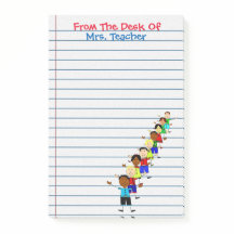 Cute School Kinder Teacher Post-its Notes