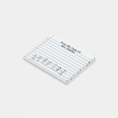 Cute School Kinder Teacher Post-its Post-it® Notes (Schuin)