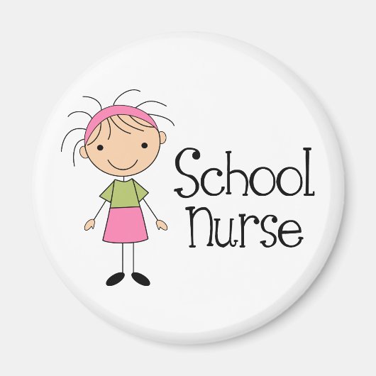 Cute School Nurse Magneet (Voorkant)