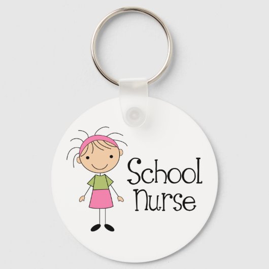 Cute School Nurse Sleutelhanger (Voorkant)
