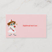 Cute School Nurse Visitekaartje (Achterkant)