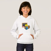 Cute School Student Owl Cartoon (Voorkant volledig)