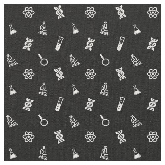 Cute Science Fabric Stof (Close Up)
