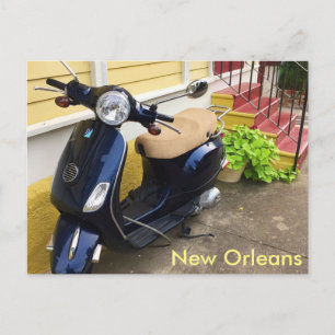 Cute Scooter in New Orleans Marigny Briefkaart