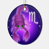 Cute Scorpio Zodiac Keramisch Ornament (Links)